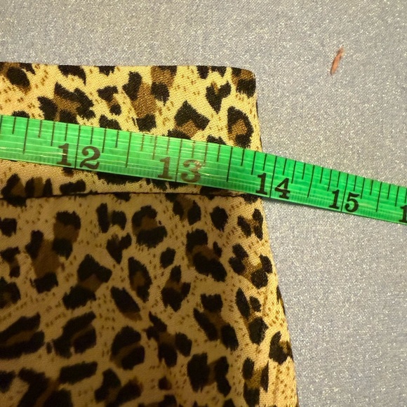 L’ATISTE Leopard Print Colorblock Long Skirt Medium - Picture 7 of 8